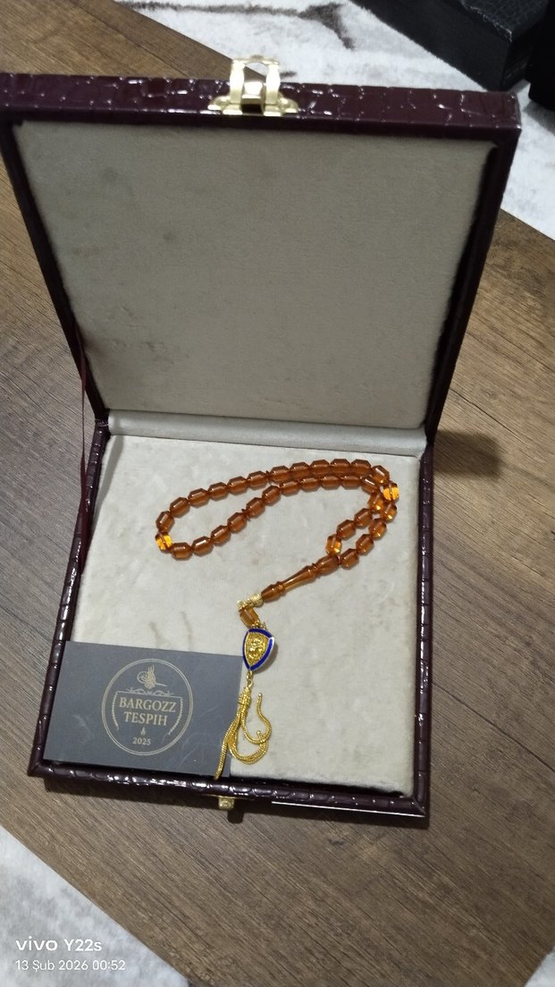 Altın Renk Bohem Tarzı Erkek Tesbih - Görsel 3