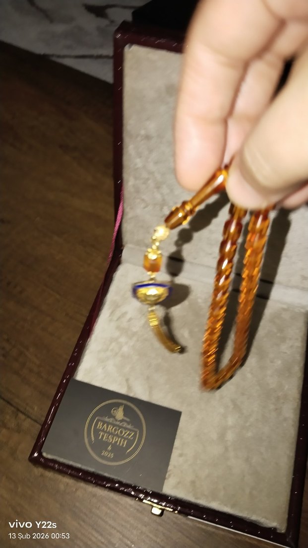 Altın Renk Bohem Tarzı Erkek Tesbih - Görsel 5