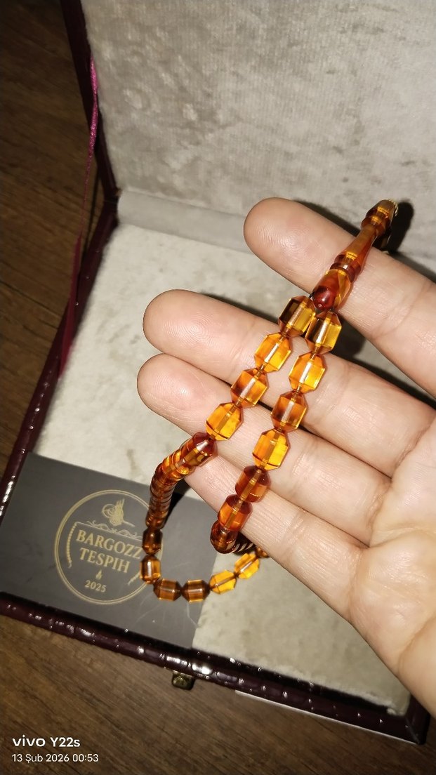 Altın Renk Bohem Tarzı Erkek Tesbih - Görsel 4