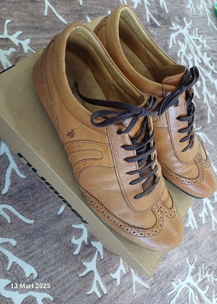 US POLO ASSN HAKİKİ DERİ AYAKKABI - Görsel 2