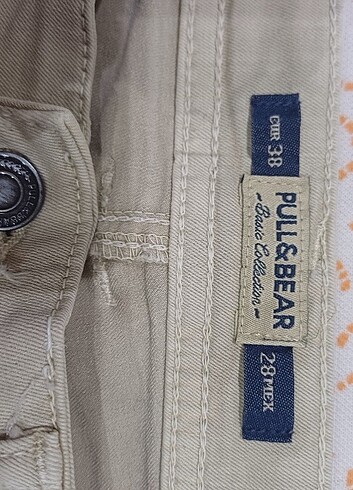 38 Beden ten rengi Renk PULL BEAR YAZLIK PANTOLON