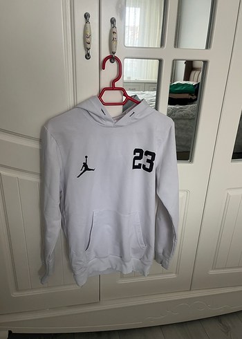 Beyaz Kapüşonlu Erkek çocuk Sweatshirt - Görsel 2