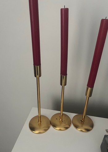 Ikea Altin Metalik Uclu Samdan