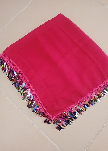 Renkli Püsküllü kadın yazma - Görsel 6