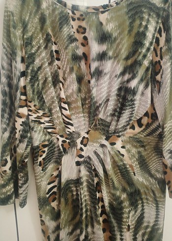 Polin leopar elbise