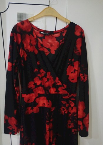 Kırmızı Siyah Uzun kollu tulum - Görsel 3