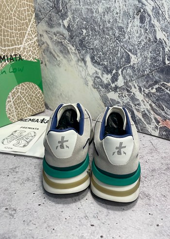 Lacivert Gri Baskılı Erkek Spor Ayakkabı - Görsel 4