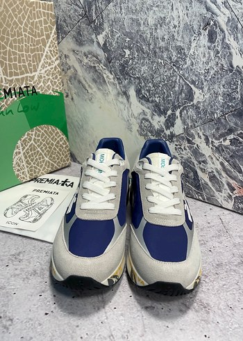 Lacivert Gri Baskılı Erkek Spor Ayakkabı - Görsel 3