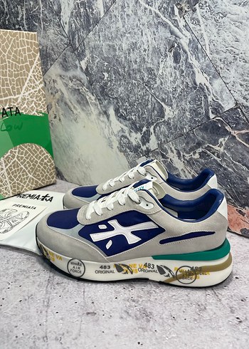 Lacivert Gri Baskılı Erkek Spor Ayakkabı - Görsel 2