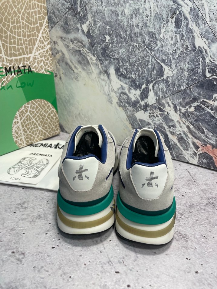 Lacivert Gri Baskılı Erkek Spor Ayakkabı - Görsel 4