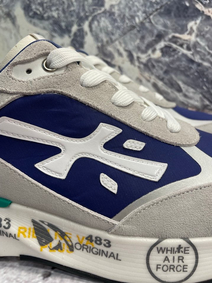 Lacivert Gri Baskılı Erkek Spor Ayakkabı - Görsel 5