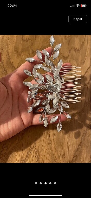 Gelin nişan saç tokası - Görsel 2