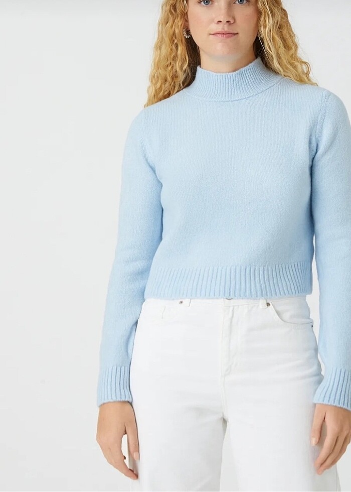 Koton mavi kazak - Görsel 3