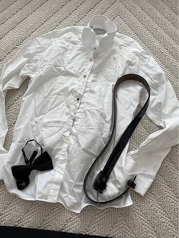 Altınyıldız simokin toplu ürün ayakkabı gömlek kemer papyon - Görsel 5