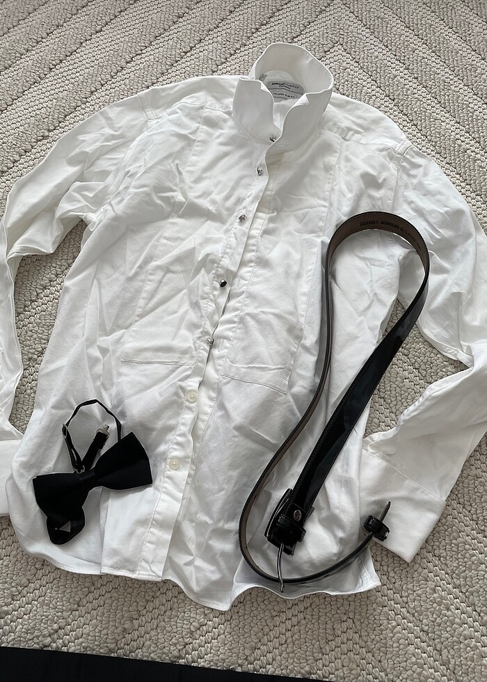 Altınyıldız simokin toplu ürün ayakkabı gömlek kemer papyon - Görsel 5