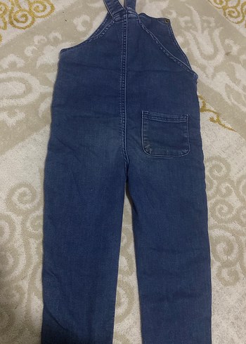 Unisex Mavi Denim Tulum - Görsel 4