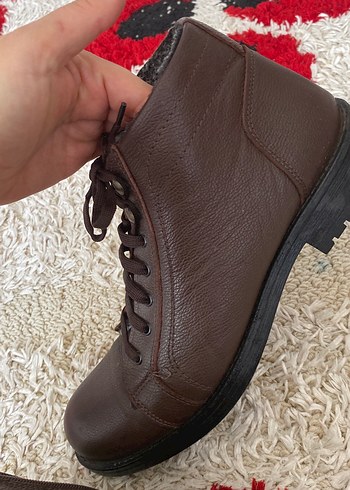 Kahverengi Kürklü Erkek Deri Bot - Görsel 4