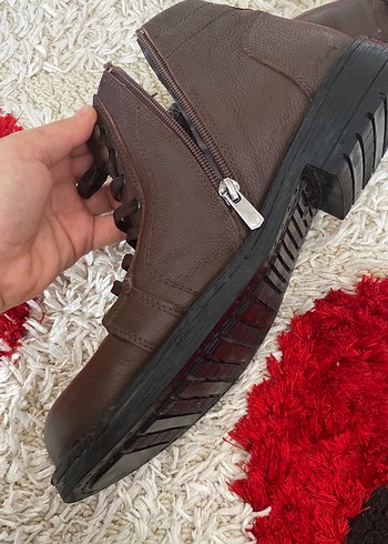 Kahverengi Kürklü Erkek Deri Bot - Görsel 3