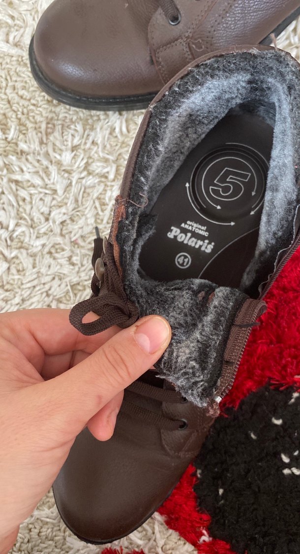 Kahverengi Kürklü Erkek Deri Bot - Görsel 2