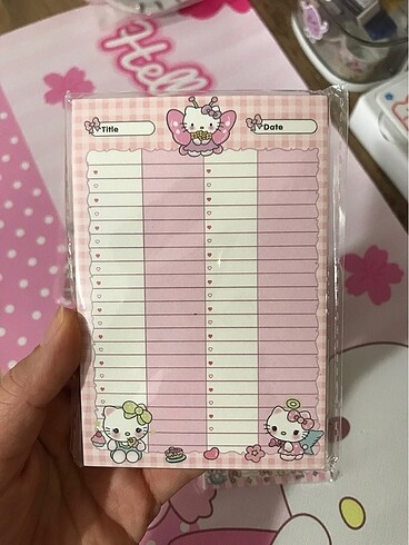  Hello kıtty notepad seti