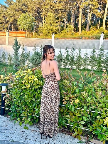 Zara Zara leopar tül elbise