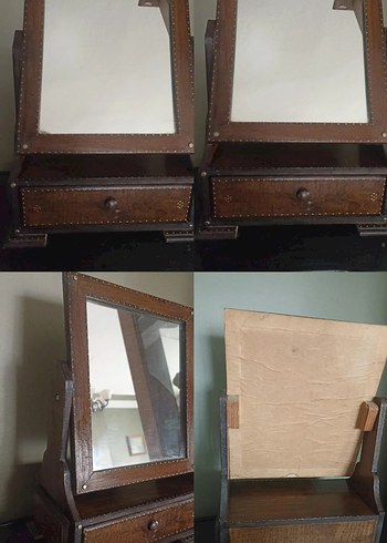 Koyu Kahverengi Çerçeveli Makyaj aynasi - Görsel 5