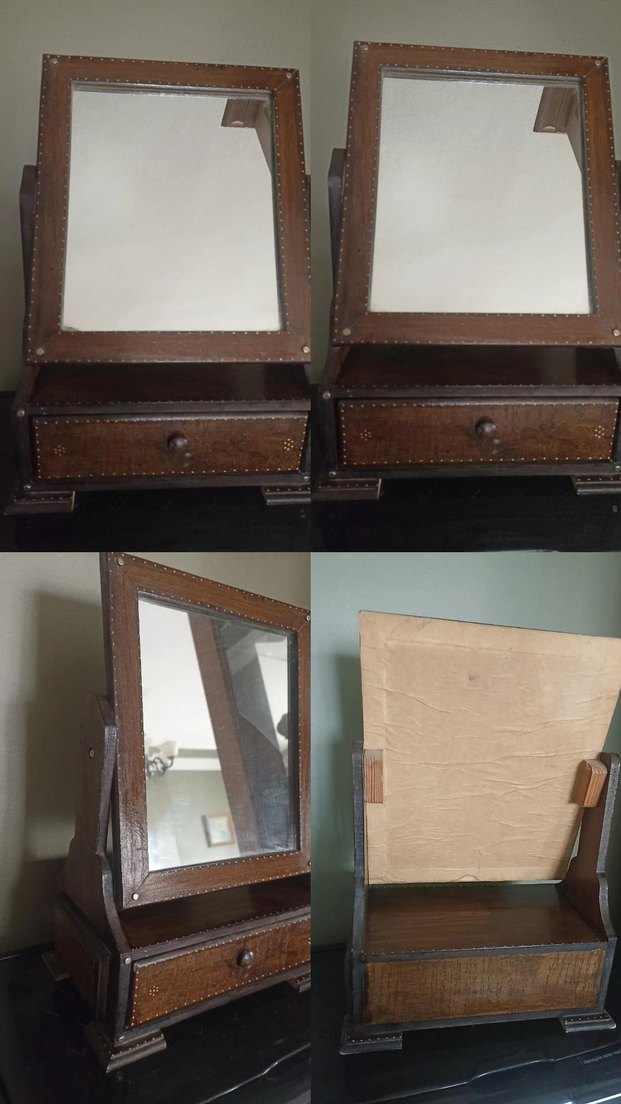 Koyu Kahverengi Çerçeveli Makyaj aynasi - Görsel 5