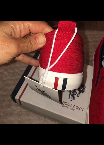 Kırmızı US Polo Assn Kadın Spor Ayakkabı - Görsel 5