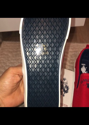 Kırmızı US Polo Assn Kadın Spor Ayakkabı - Görsel 6