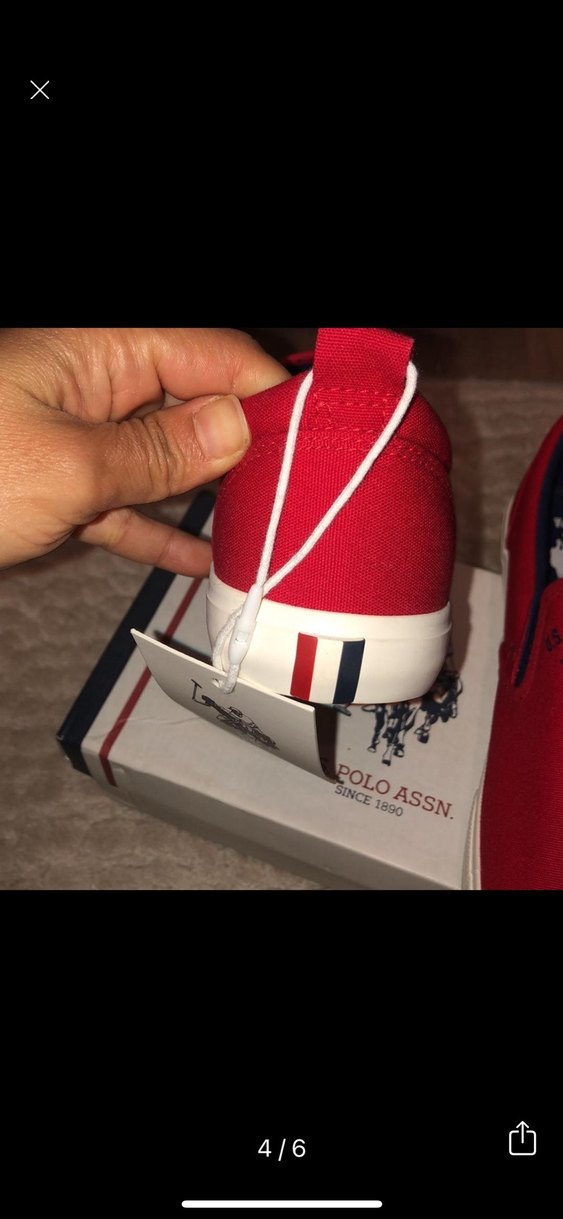 Kırmızı US Polo Assn Kadın Spor Ayakkabı - Görsel 5