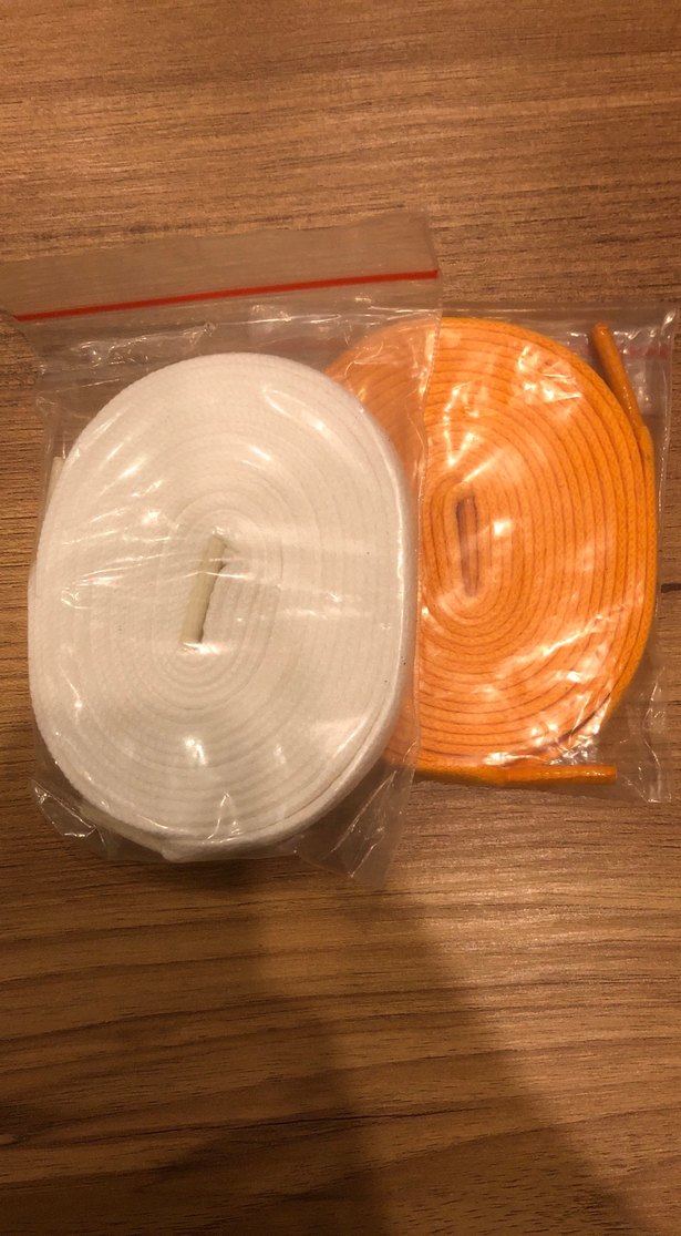 Turuncu ve Beyaz Minimalist  Bağcık Seti - Görsel 2