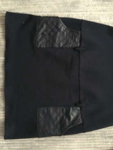 Lacivert elbise - Görsel 4