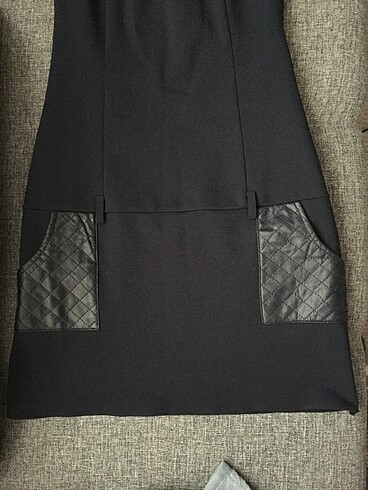 Lacivert elbise - Görsel 7