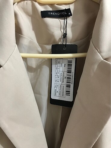 xs Beden ten rengi Renk Blazer ceket
