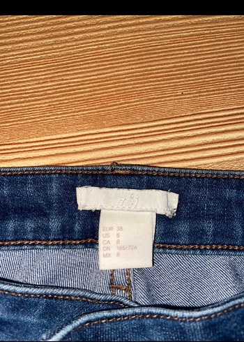 H&M Kadın Lacivert Midi Boy Denim Pantolon