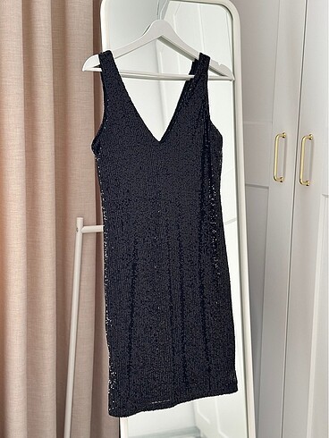 s Beden H&M payetli elbise