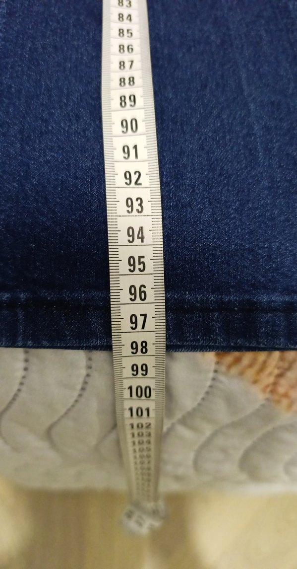 Düğmeli Mavi erkek Denim Pantolon - Görsel 2