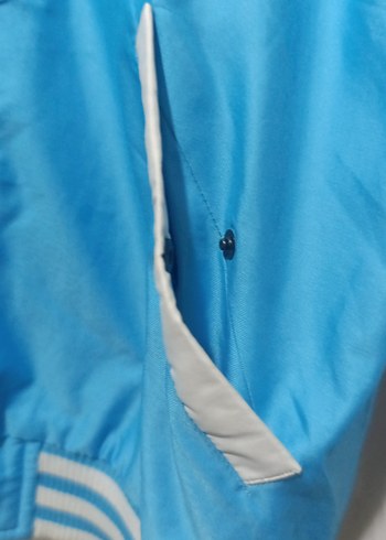 Mavi ve Beyaz Spor erkek Ceket - Görsel 4