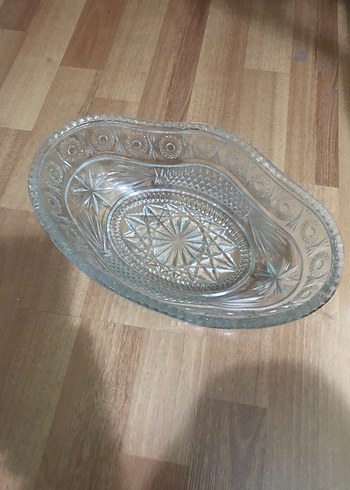 Zara Home Antika kristal kayık Servis Tabağı