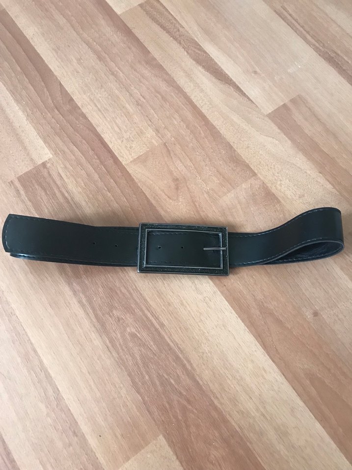 Siyah Minimalist zara model Kemer - Görsel 2