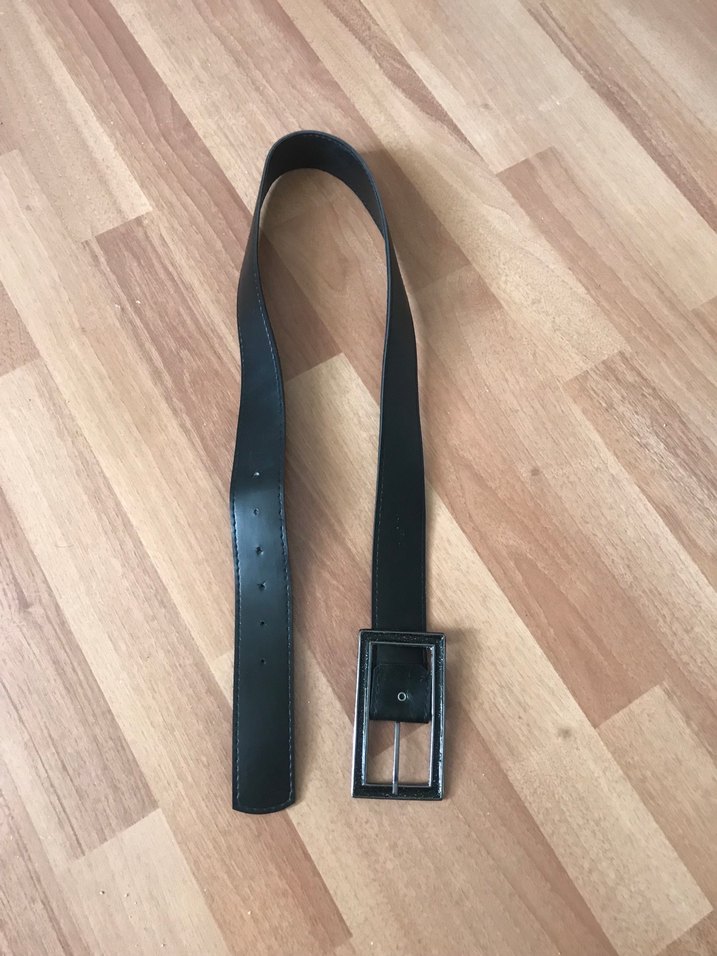 Siyah Minimalist zara model Kemer - Görsel 4