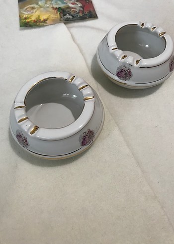 Frogard Desenli Beyaz Porselen Küllük Çifti - Görsel 2