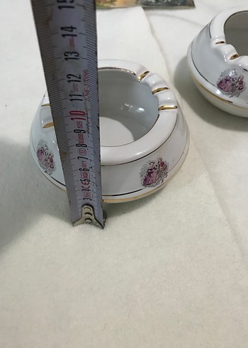 Frogard Desenli Beyaz Porselen Küllük Çifti - Görsel 6