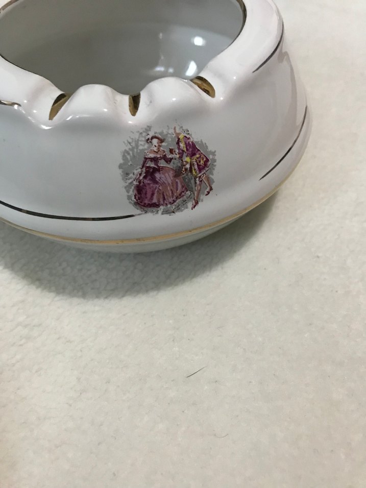 Frogard Desenli Beyaz Porselen Küllük Çifti - Görsel 3