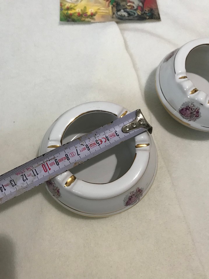 Frogard Desenli Beyaz Porselen Küllük Çifti - Görsel 5