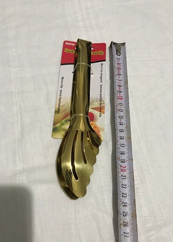 5 parça Altın Renkli Parlak Servis Mutfak Araçları Seti - Görsel 5