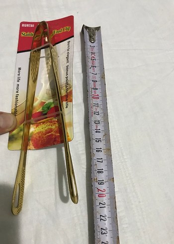 5 parça Altın Renkli Parlak Servis Mutfak Araçları Seti - Görsel 6