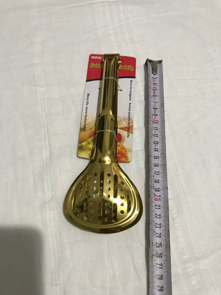 5 parça Altın Renkli Parlak Servis Mutfak Araçları Seti - Görsel 3