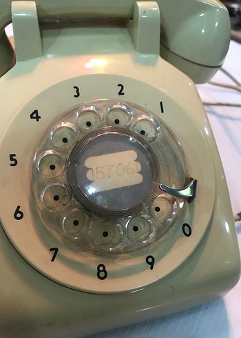 Bej Retro Döner Telefon - Görsel 2