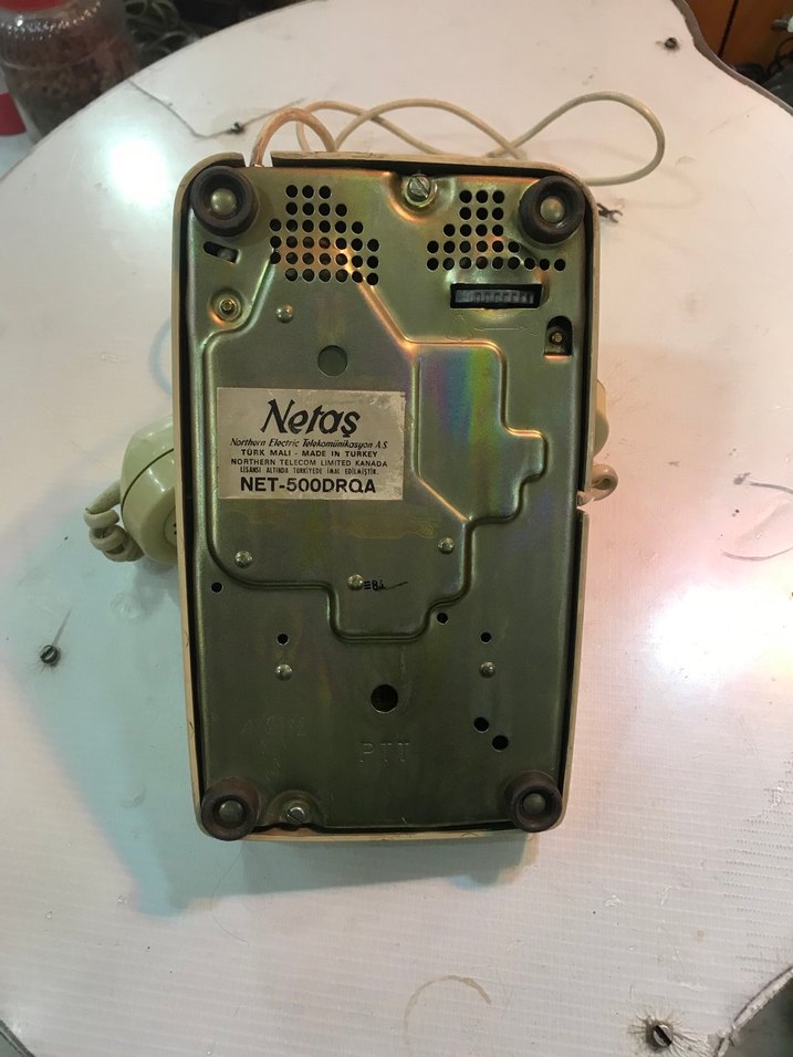 Bej Retro Döner Telefon - Görsel 5